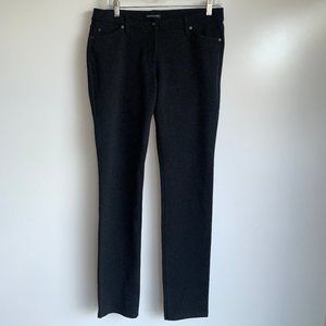 Eileen Fisher Charcoal Soft Jersey Knit Slim Leg 5-Pocket Pants‎ Size 6 ~EUC